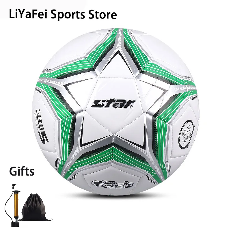 SB878C Star Size 4 5 Adults Youth Footballs Soccer Outdoor Indoor Standard Futsal Balls Training Match Football NEW CAPTIAN