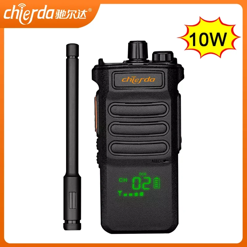 

NEW2023 Chierda CD108 Mini Walkie Talkie Rechargeable Walkie-Talkies 10W Long Range Portable Two-way Radio Ham Radio UHF VHF For