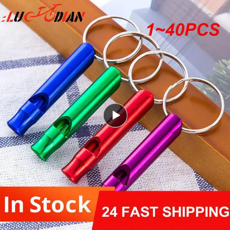 

1 ~ 40 шт. уличный металлический многофункциональный свисток подвеска с брелоком для выживания на природе экстренный мини-размер свисток команда