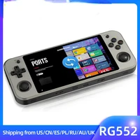 rg552 handheld game console 5 36 inch ips touch screen video game player built in android 64g emmc 5 1 ps1 rk3399 linux genuine