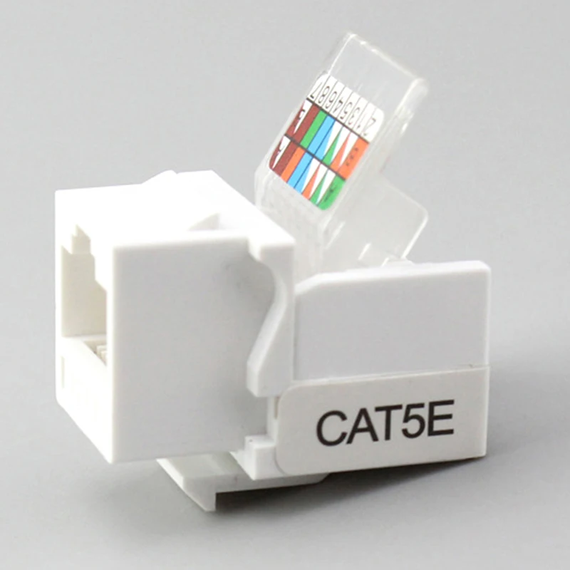 Сетевой Ethernet-модуль Keystone JackClip RJ45 CAT5e 10 шт. настенный разъем |