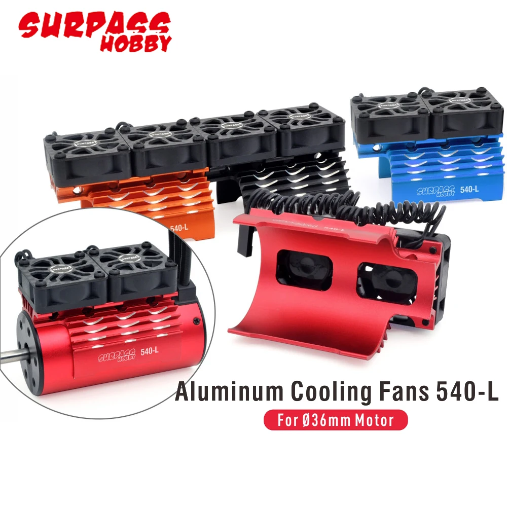 Охлаждающий вентилятор Surpass Hobby 540 с электродвигателем из металла