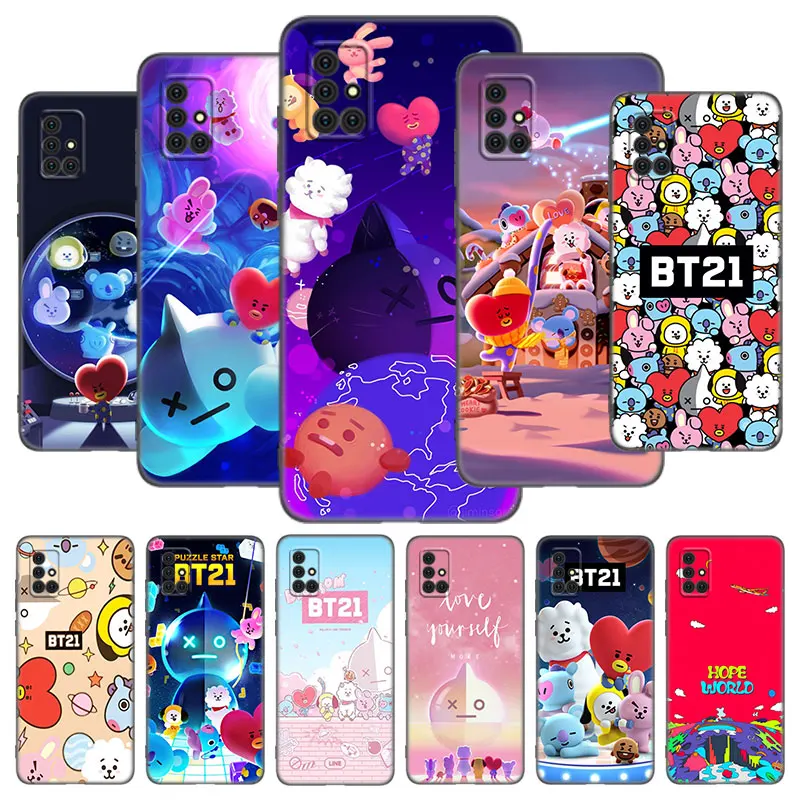 Милый мультяшный чехол Kpop-Rules для Samsung Galaxy A01 A03 Core A02 A10 A20 S A20E A30 A40 A41 A5 2017 A6 A8 Plus A7 A9 2018