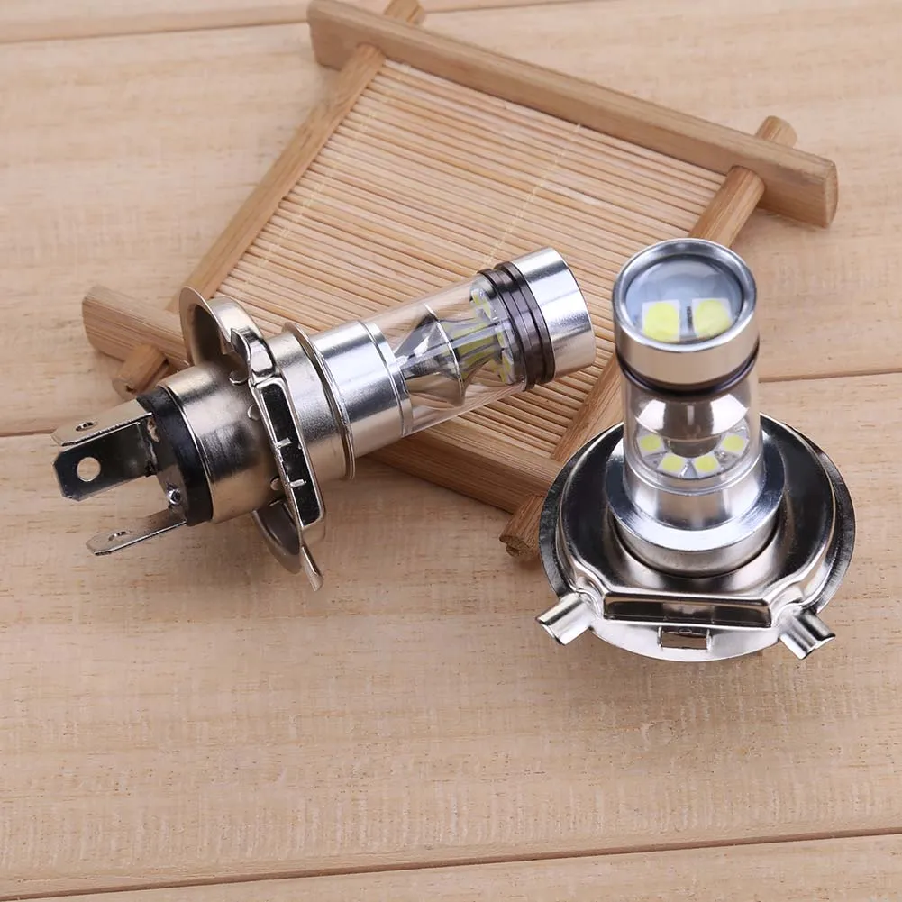 

2 шт., автомобильные светодиодсветодиодный лампы H4 100W 2828 20SMD