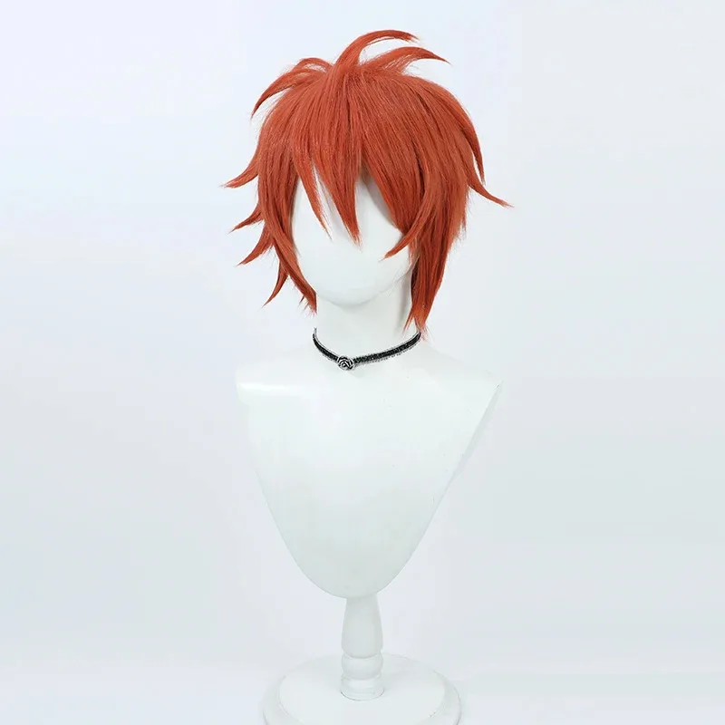 Фото IDOLiSH7 Nanase Riku Косплей Парик Короткие Красные Термостойкие Синтетические Волосы Хэллоуин Вечеринка Карнавал Ролевые Игры + Бесплатная Кепка Для Парика №4