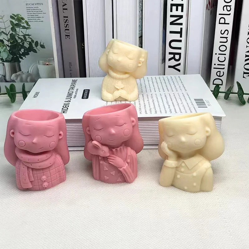 Силиконовая 3D форма для девочек инструменты изготовления цветочного горшка
