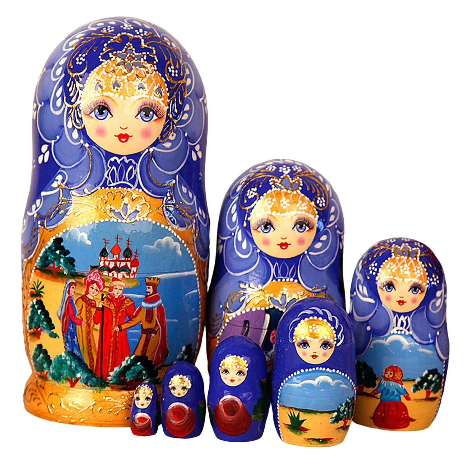 

7 шт., деревянные игрушки-матрешки для подарков