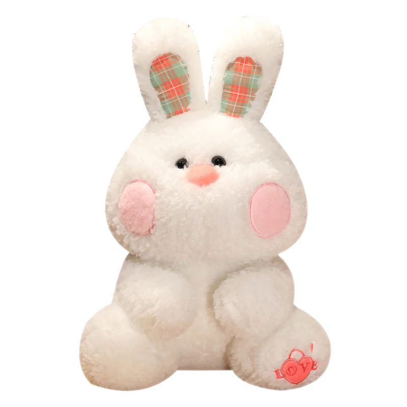 

New Cute Fat Rabbit Peluche Toys Fluffy Rabbit Bunny Hand Warmer Pillow Long Plushie Dolls For Girls Baby Appease Birthday Gifts