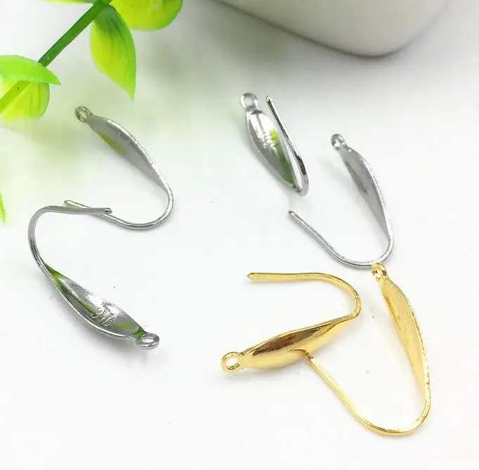 50pcs 20x13mm Hot Sale 316L Stainless Steel Metal Accessories Jewelry Making DIY Findings Earrings Dangle Ear Hook Loop 316 logo