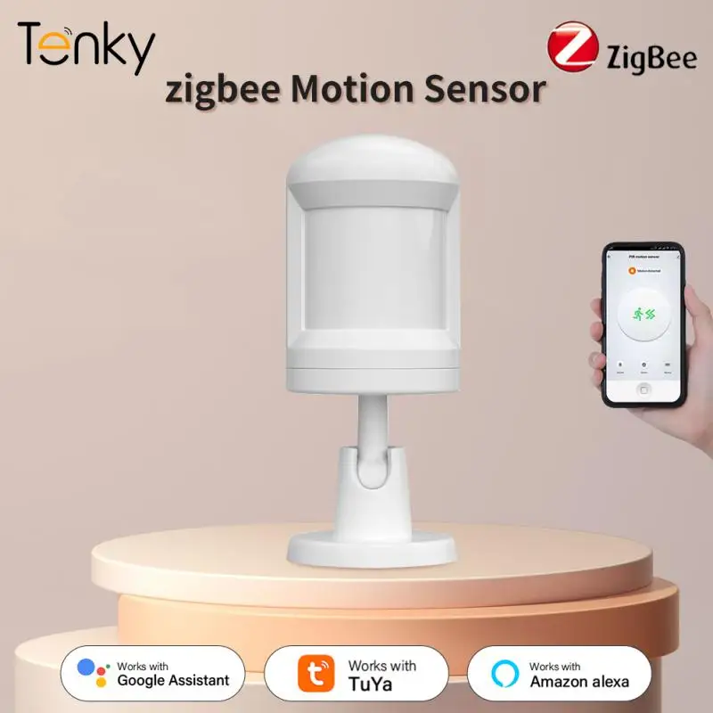 

Датчик движения Tuya Zigbee с питанием от аккумулятора, инфракрасный датчик с управлением через приложение, датчик движения, контроль напряжения, умный дом 7 м