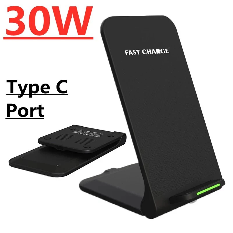 

30W Wireless Charger for iPhone 13 12 11 Pro Xs Max X XR 8 40W Fast Charging Pad for Ulefone Doogee Samsung Note 9 8 S10 Plus S9