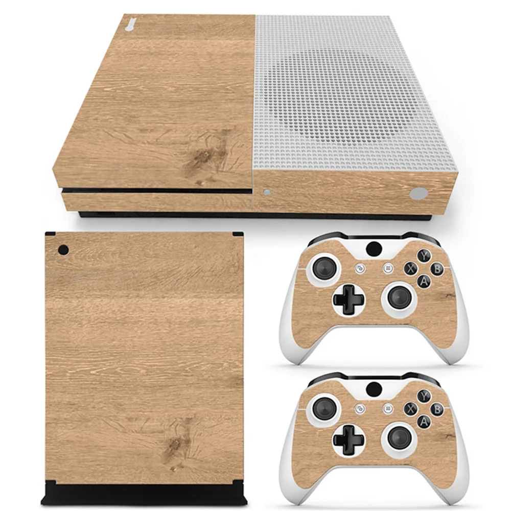 Деревянный дизайн заводская цена на консоль Xbox one s наклейка из ПВХ для консоли S