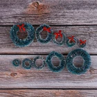 5 шт. масштаб 1:12 миниатюрный Рождественский венок для кукольного домика гирлянда Рождественские украшения