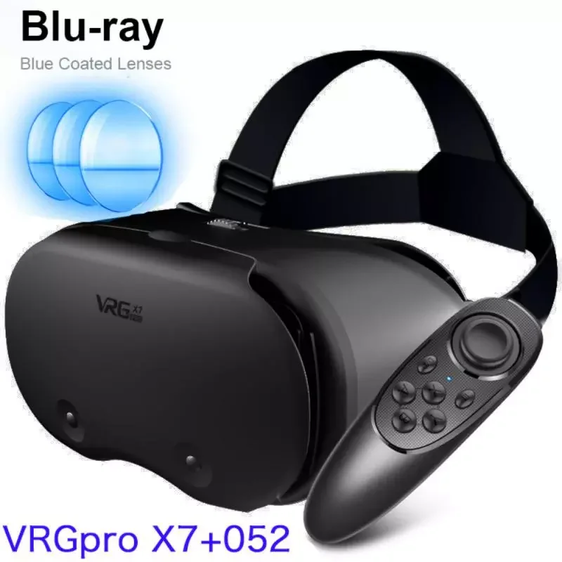 

NEW2023 3D Helmet Virtual Reality VRGPRO X7 VR Glasses For 5 To 7 Inch Smartphones 3D Glasses Wide-Angle VR Headset For Mobile P