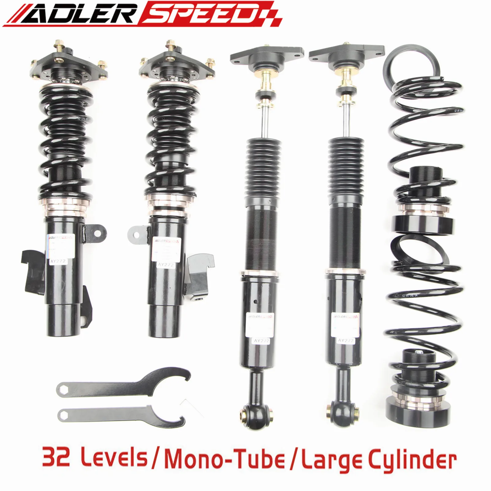 

ADLERSPEED 32 Level Damper Mono Tube Coilovers Suspension Kit For Mazda 3(BK) 2004-09