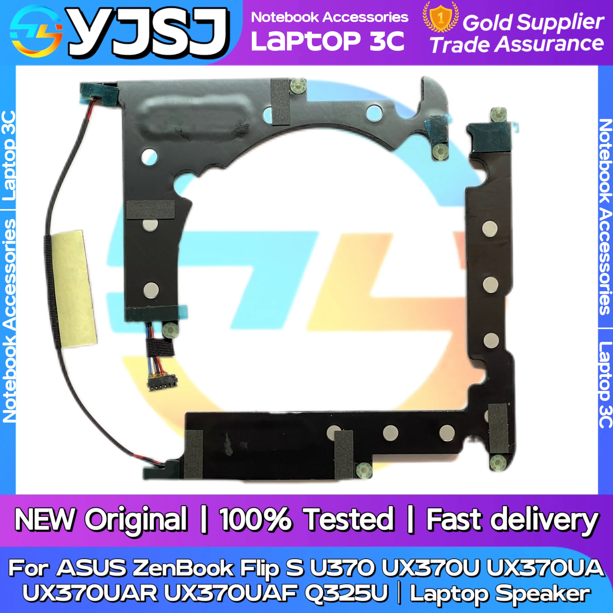 Фото Новый оригинальный аудиодинамик для ноутбука ASUS UX370 UX370UA UX370UAR Q325U UX370UAF, встроенный динамик 04072-02400500 №2