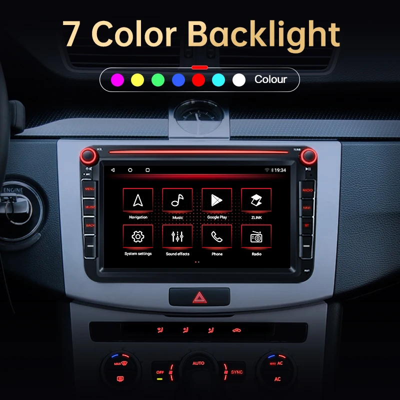RU Автомагнитола Android 10 для VW Volkswagen Polo/Tiguan/Golf 6 7/Passat/b7/b6/Jetta/Skoda/Octavia Seat CarPlay