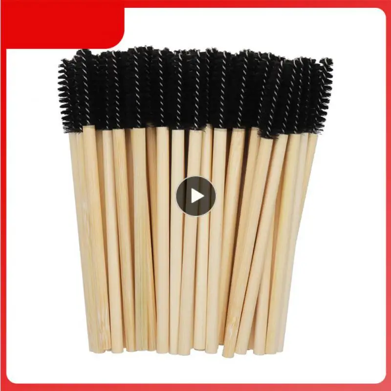 

Eyelash Brush Nylon Bamboo Pole Eyebrow Brush Mascara Wands Applicator Eyelash Extension Beauty Makeup Tools