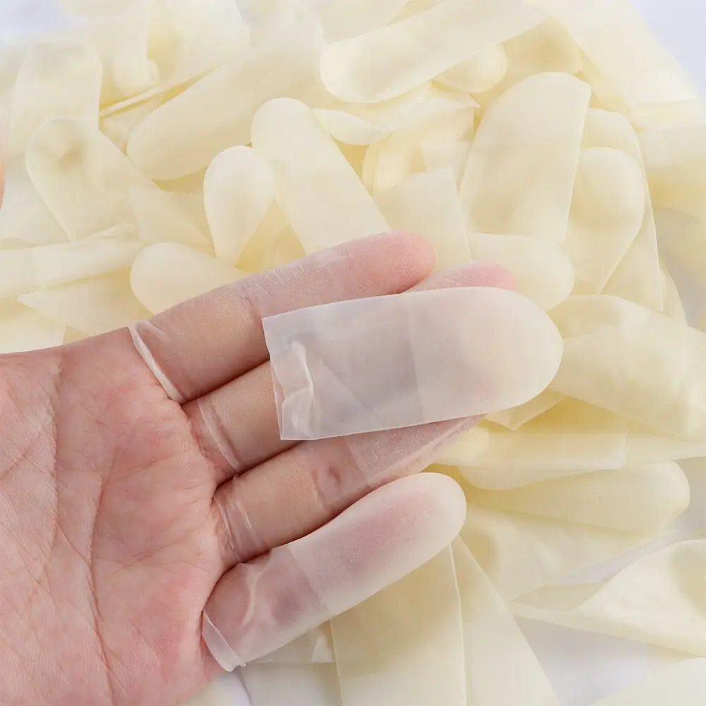 

Protection Ultra-thin Latex Counting Work Finger Cots Disposable Protective Finger Cots Fingertip Protection