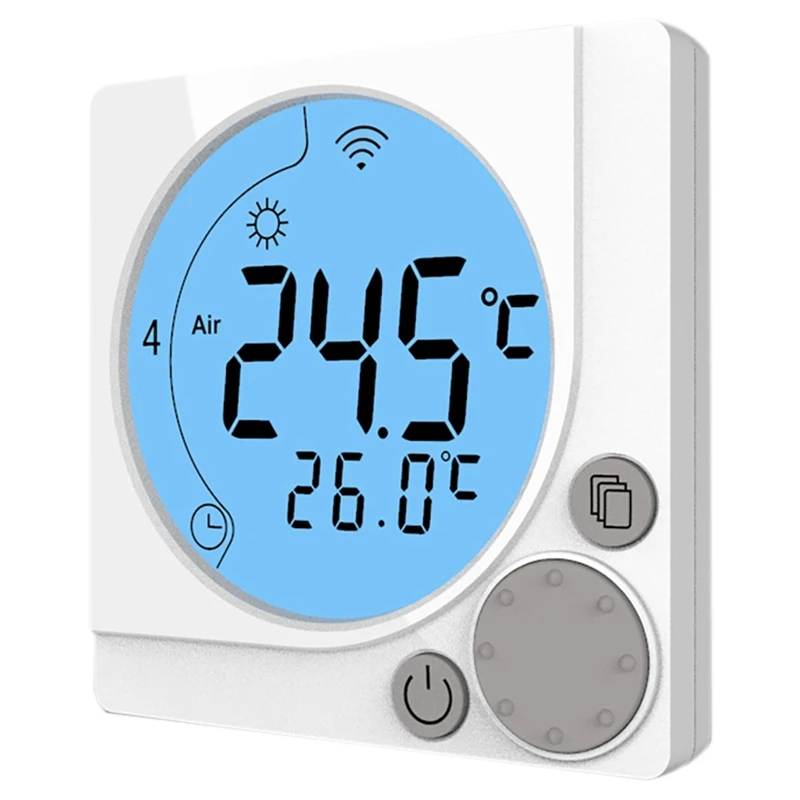 

JFBL Hot C28 Wifi Circular Electric Heating System Thermostat Round Digital Thermostat Smart Temperature Controller