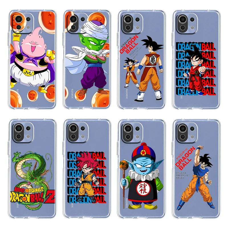

Cartoon Dragon Ball Goku Cool For Xiaomi Mi 12 12X 11Ultra 11i 11T 10 10T 9 9T Pro Lite 4G 5G Soft Transparent Phone Case Cover