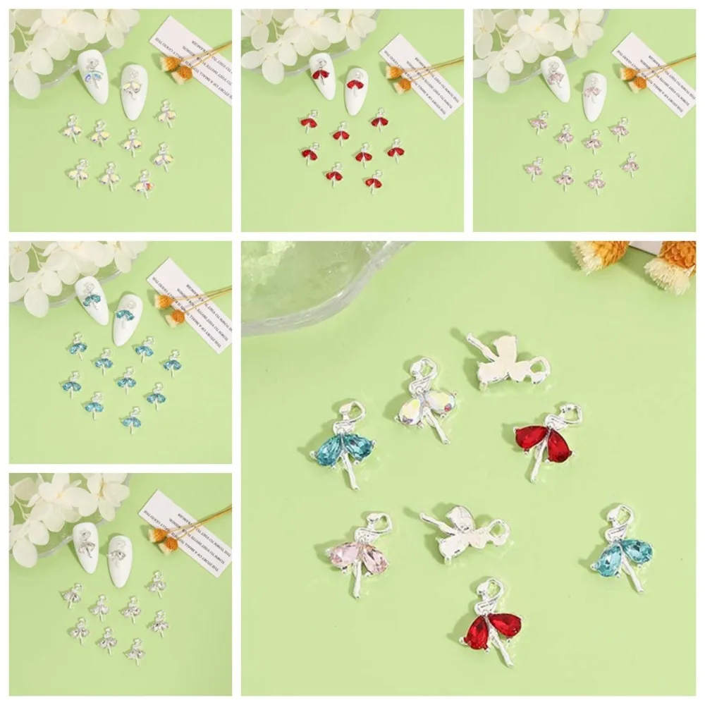 

10Pcs/set Dance Ballet Girl Nail Decorations Fashion Nail Jewelry Manicure Accessories 3D Nail Art Drills Ornaments