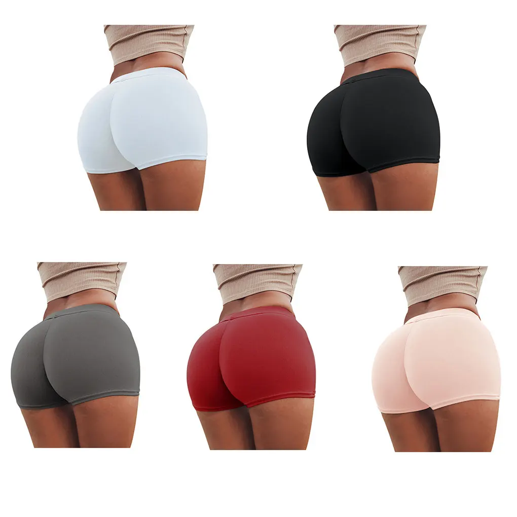 

Women Fitness Yoga Shorts Workout Underwear Elastic Anti Exposure