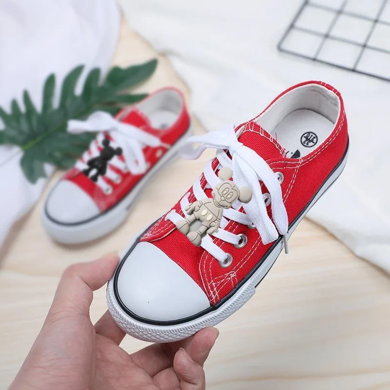 Disney children's cartoon Minnie Mickey non-slip soft sole casual shoes student sports shoes baby boys girls canvas shoes