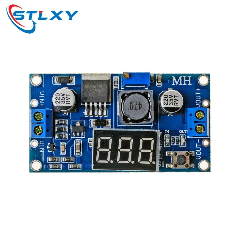Регулируемый понижающий модуль питания LM2596 LM2596S с цифровым дисплеем