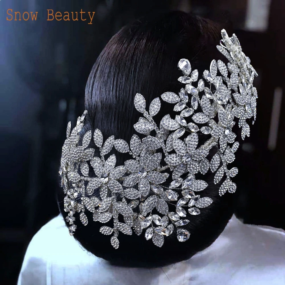 

DZ027 Luxury Queen's Crown Bride Crowns and Tiaras For Women Wedding Headpiece Prom Jewelry Sweet 16 Birthday Bridal Headdress