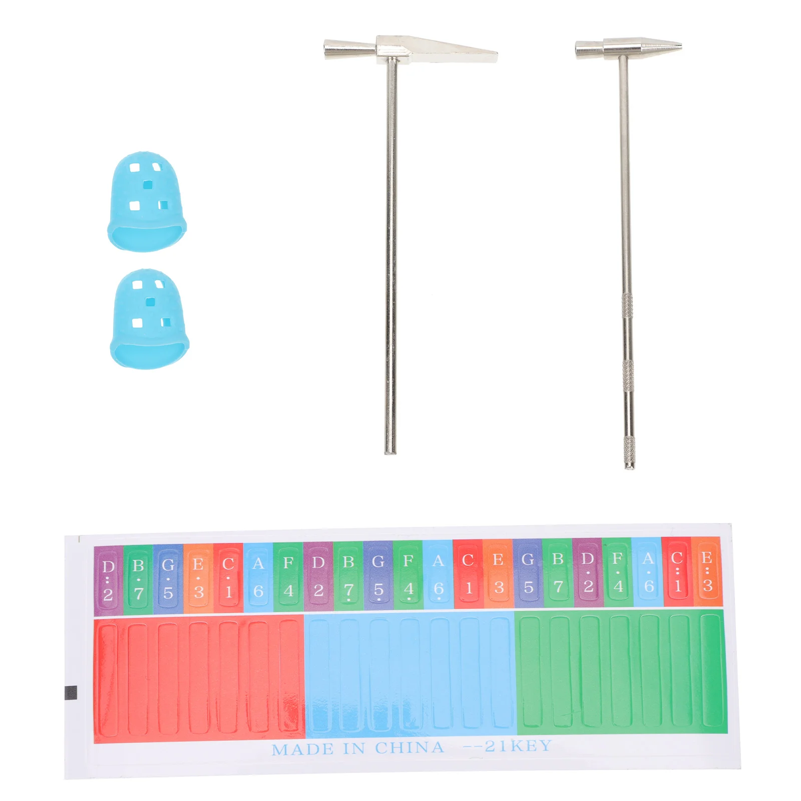 

1Set of Thumb Piano Stickers Durable Musical Finger Piano Note Stickers Finger Covers