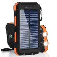 solar power bank 50000mah portable led light battery external usb charger travel waterproof powerbank for iphone xiaomi samsung