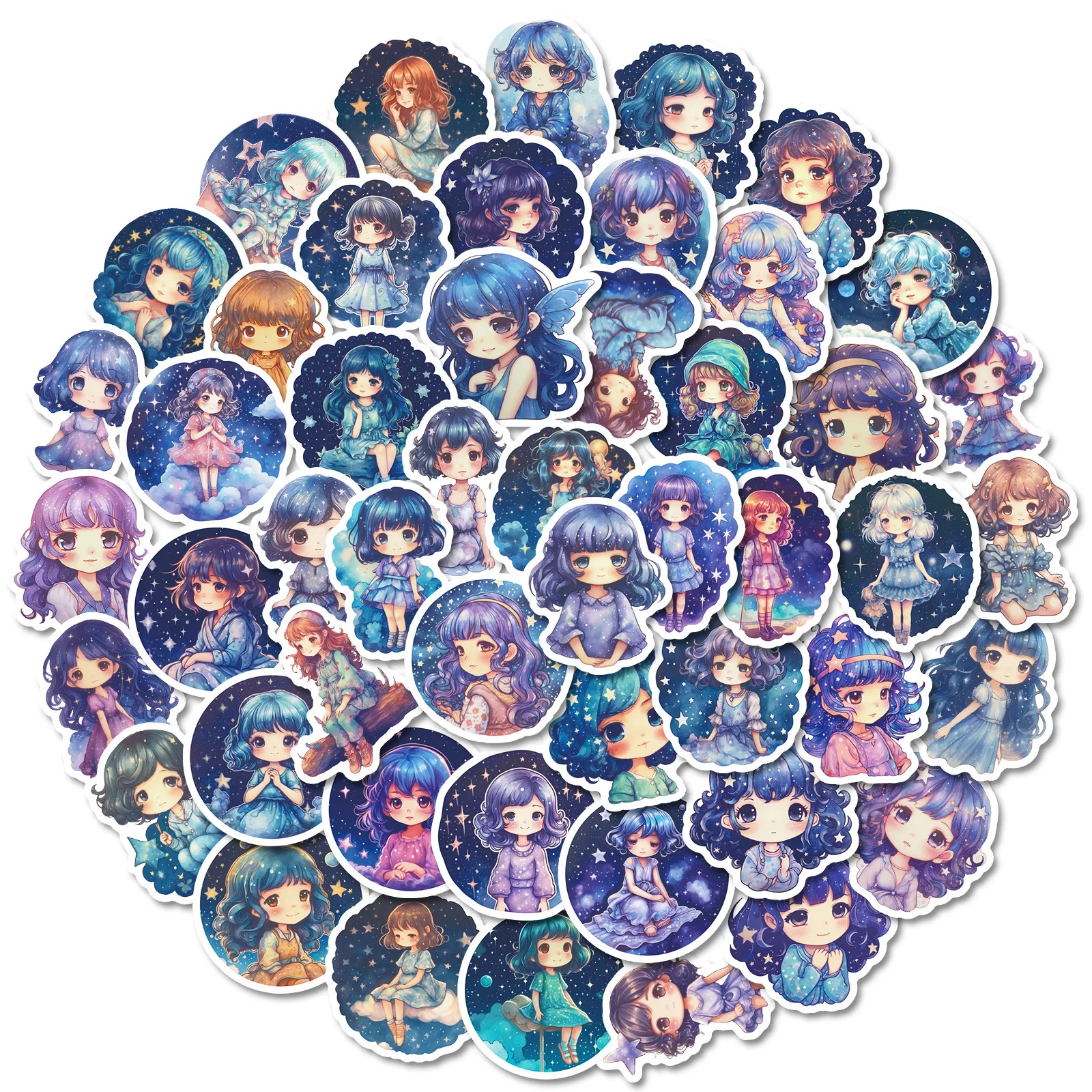 10/30/50 шт. детские наклейки звездное небо