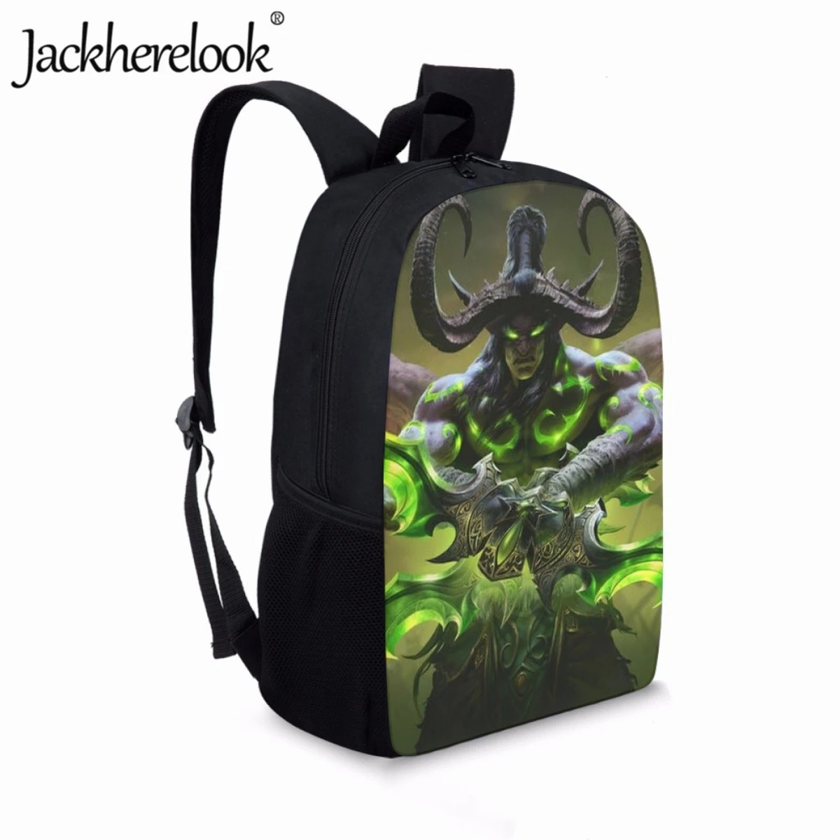 Jackherelook Game World of Warcraft Backpacks for Boys School Bags Fashion Large Capacity Laptop Bag Youth Child Travel Bags