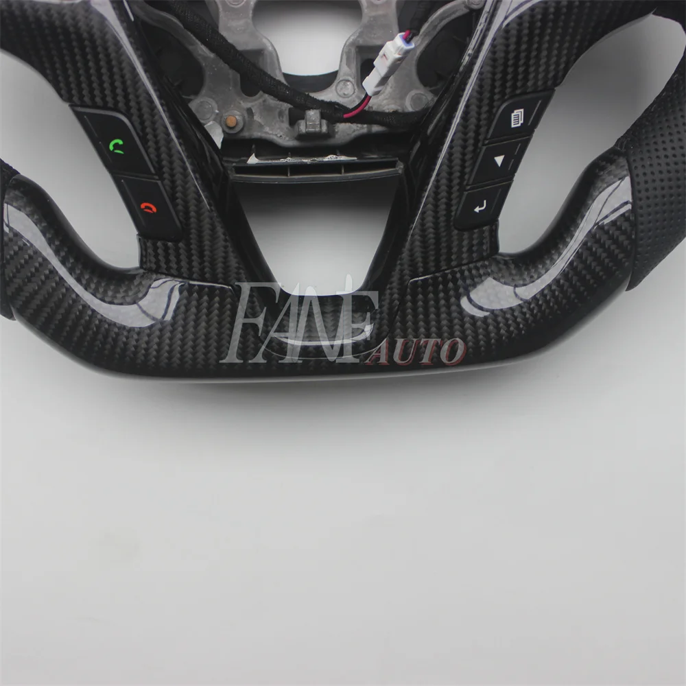 Сменное рулевое колесо из углеродного волокна с кожей для Hyundai IX45 SANTA FE 2013-2018