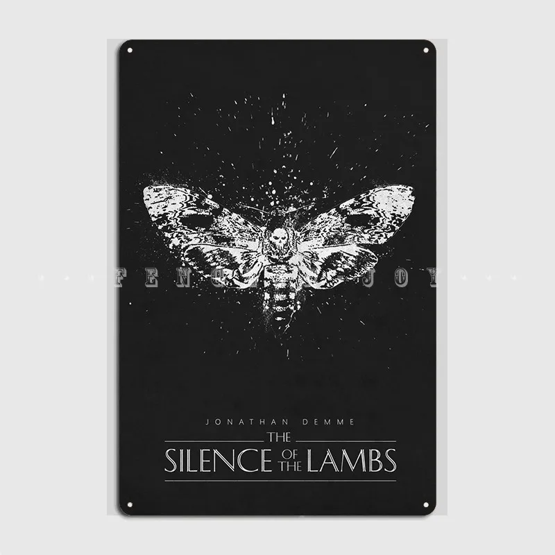 

Металлический плакат с надписью «Молчание ягнят», Настенная картина на заказ для кинотеатра, гаража, гостиной