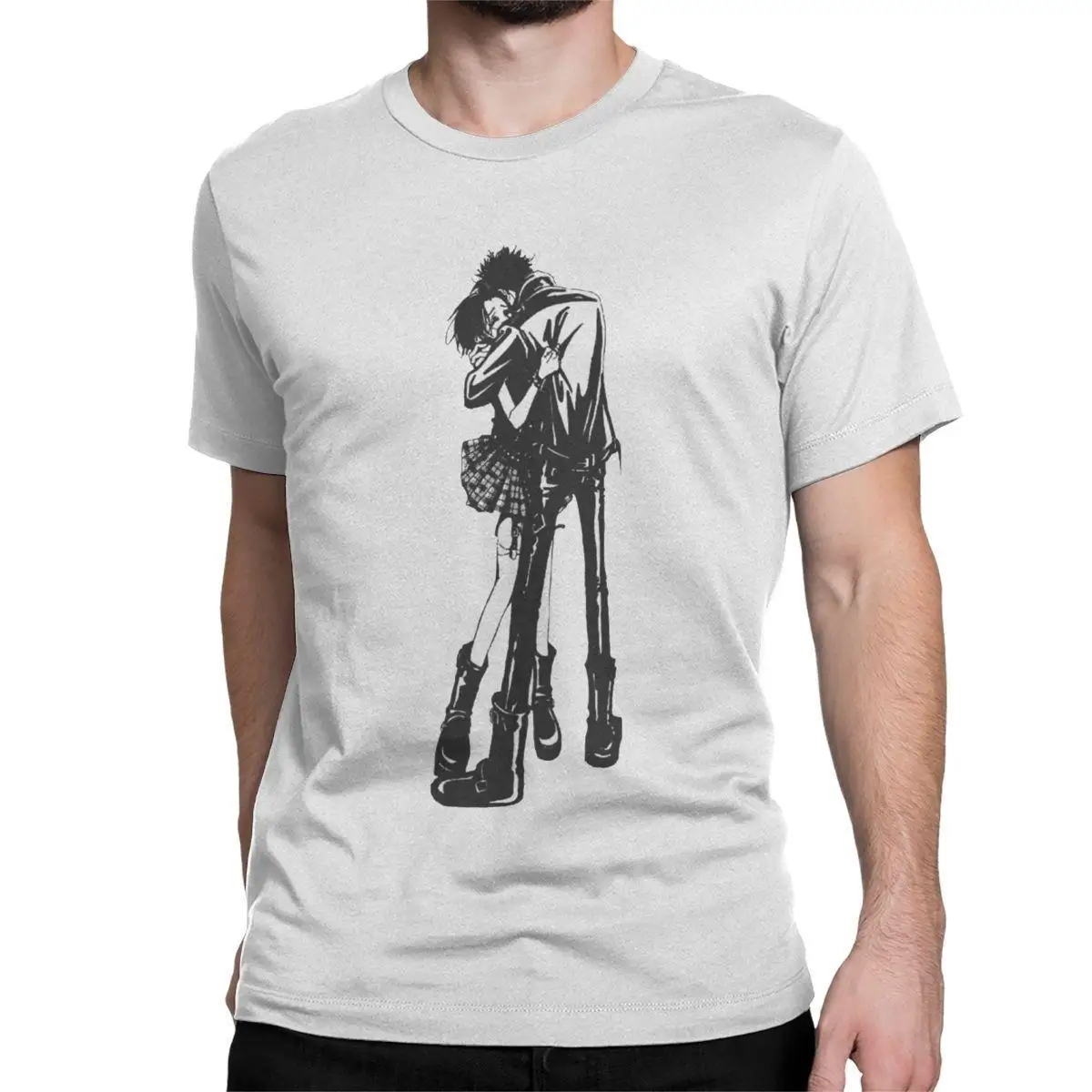 

Nana In Love Anime T Shirts Men Cotton Novelty T-Shirt Round Collar Tee Shirt Short Sleeve Clothing Graphic