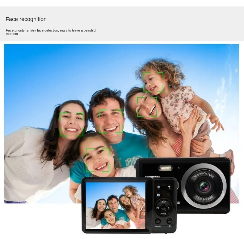 New 16 million HD 8X video and photo integrated home camera 2.7 inch HD digital camera professional camera The price of enlarge