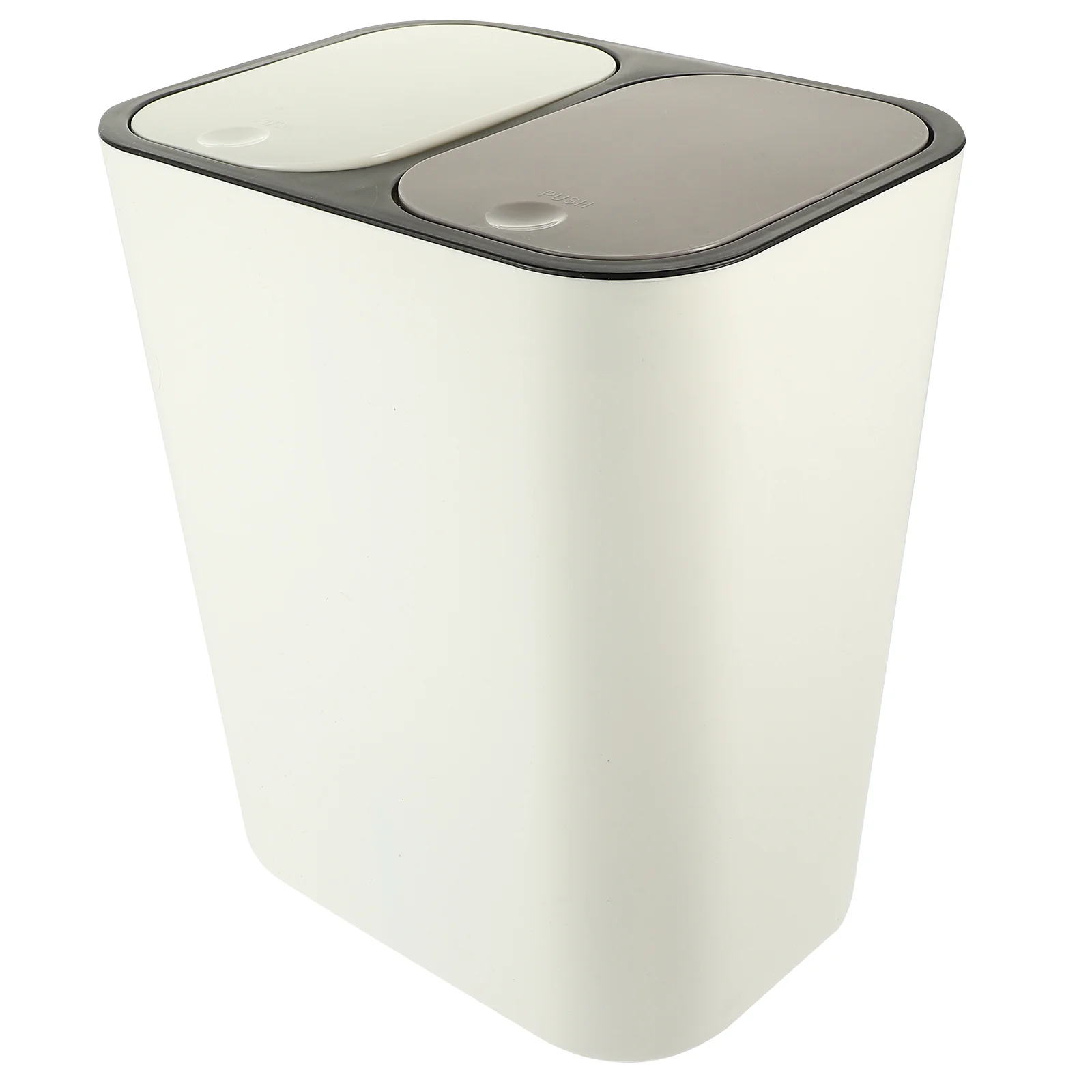 

Waste Compartment Trash Can Container Cans Bins Dual Compactor Trashcan Press Recycling Lid Garbage Recycle Paper Bin Kitchen
