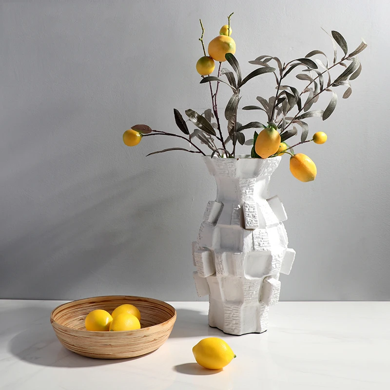 

Minimaliste Modern Vase Abstract Garden Plant Luxury Creative European Shabby Chic Vase Flower Wazony Room Decoration JW50HP