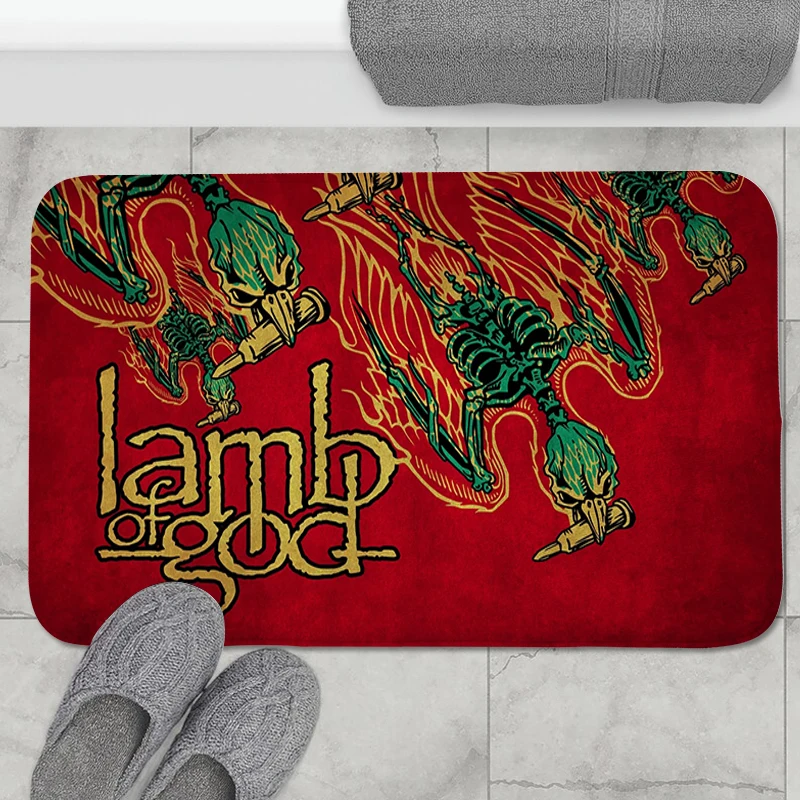 

Lamb of Gods Kitchen Mats for Floor Mat Doormat Entrance Door Balcony Room Rugs Carpet Rug Home Foot Bath Bathroom House Hallway