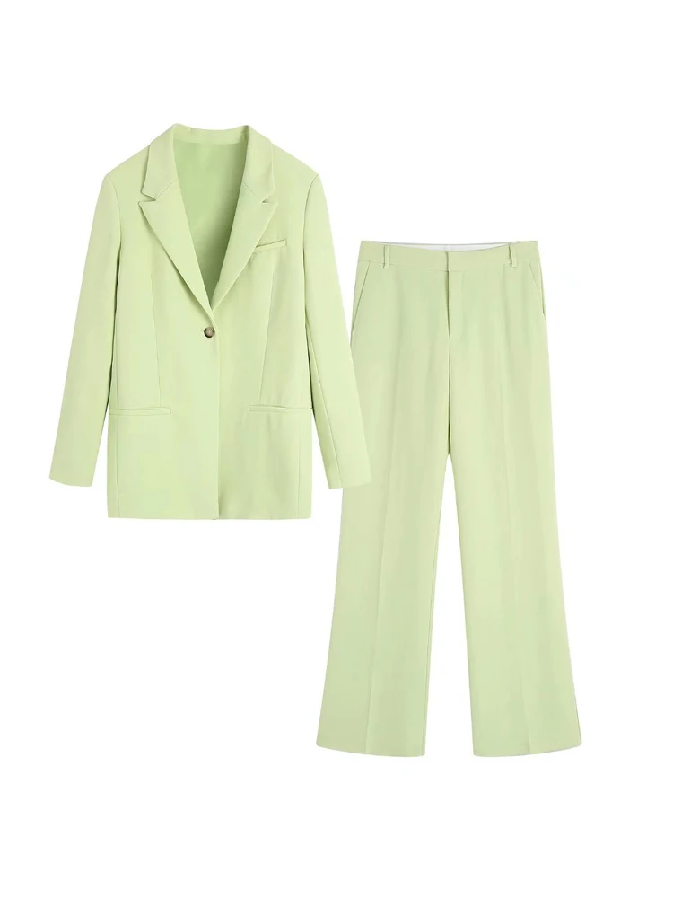 

Женский брючный костюм, повседневный костюм из двух предметов, пальто и брюки, женская модная офисная одежда, лето 2022