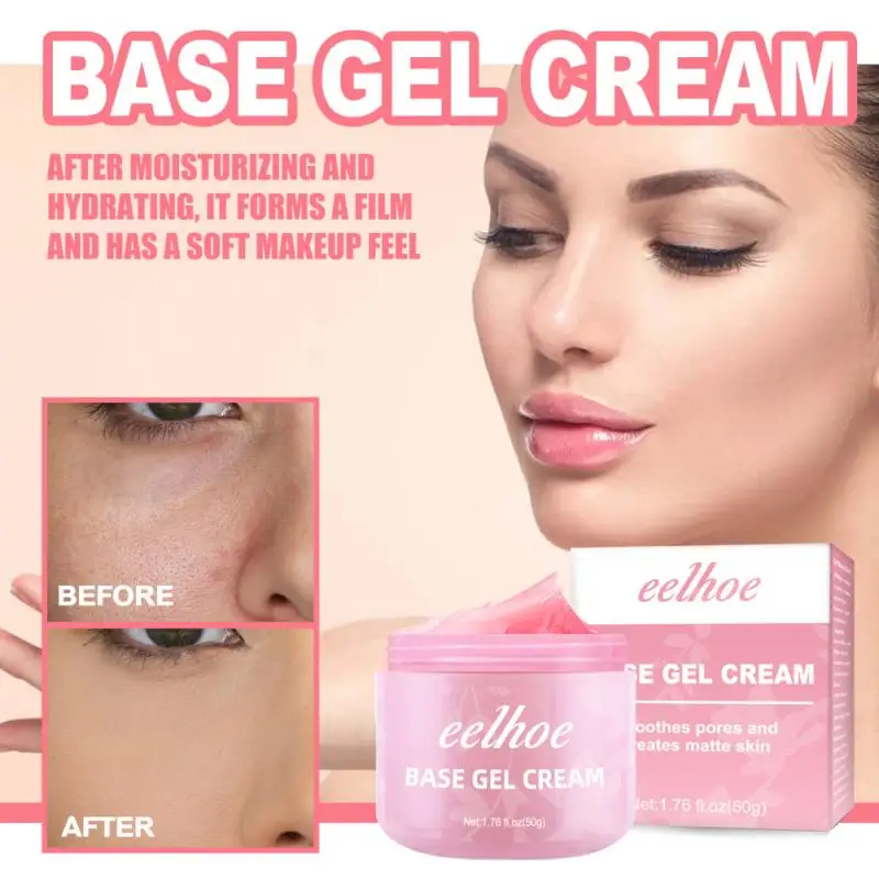50g Facial Pore Foundation Gel Cream Invisible Pore Makeup Matte Base Make Up Oil-control Smooth Fine Lines Cream Cosmetic