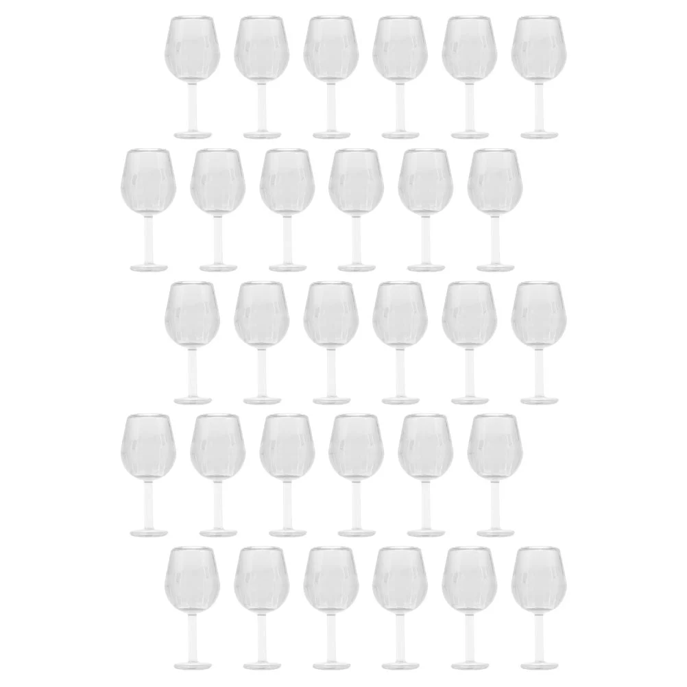 

30 Pcs House Micro Landscape Glasses Mini Miniature Cups Toys Gasses Fairy Accessories Decorate Photo Props Food Play