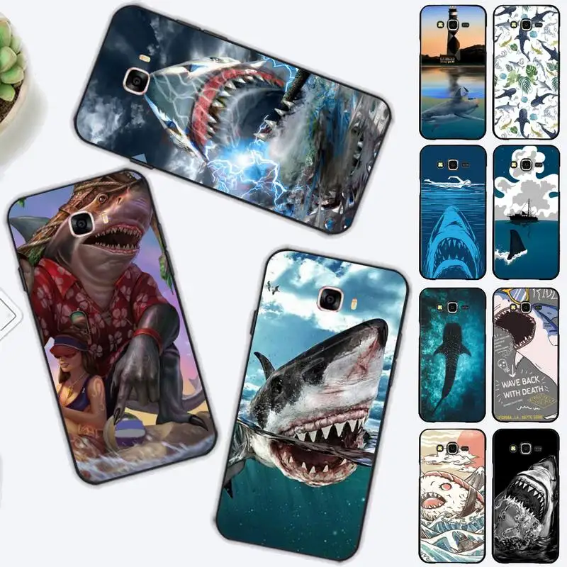 

shark Phone Case for Samsung J 2 3 4 5 6 7 8 prime plus 2018 2017 2016 core