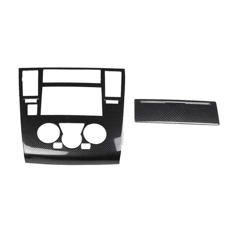 

Внутренняя Центральная Автомобильная консоль из углеродного волокна, кондиционер, мультимедийная Регулируемая панель, Накладка для Nissan ...