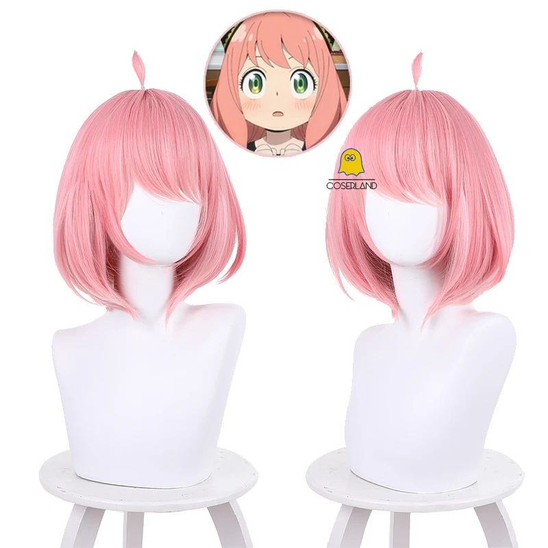 

Anime SPY×FAMILY Anya Forger Cosplay Wig Shoulder-length Light Pink Short Hair Subject 007 Loid Forger Adoptive Daughter Girls