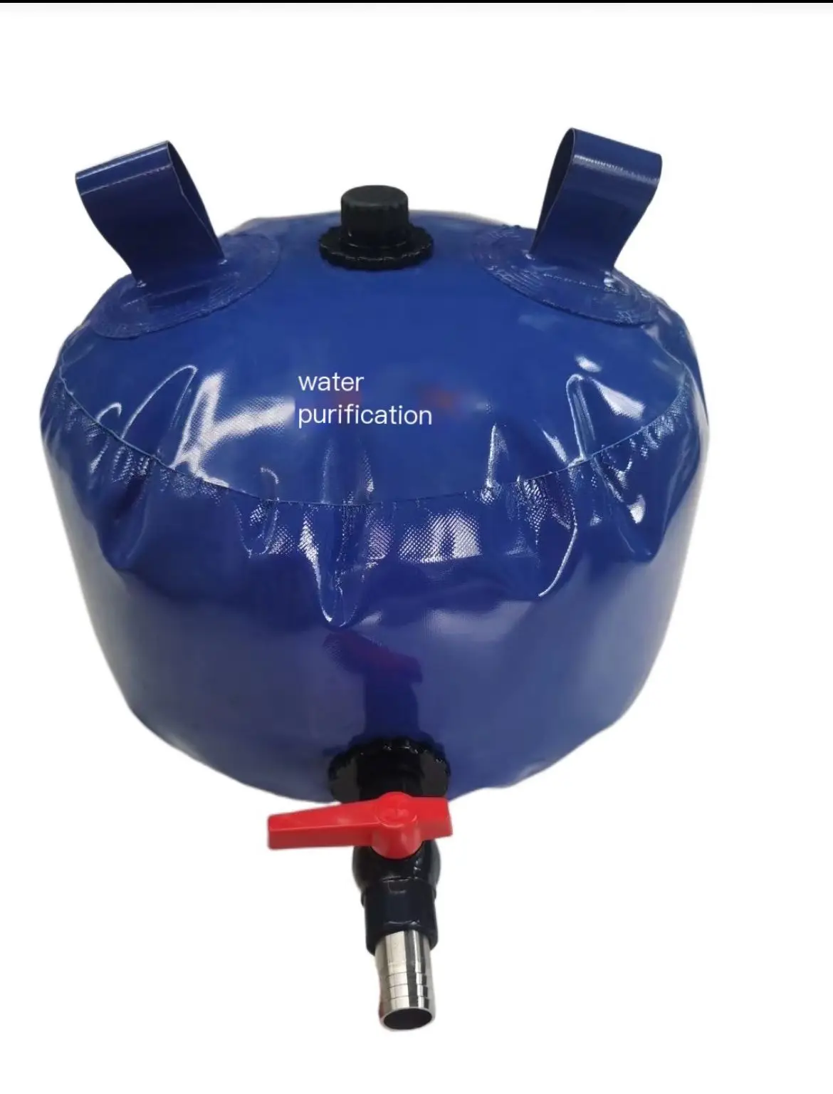 

50L custom blue round spare car household water storage bag drinking water purification portable water bag