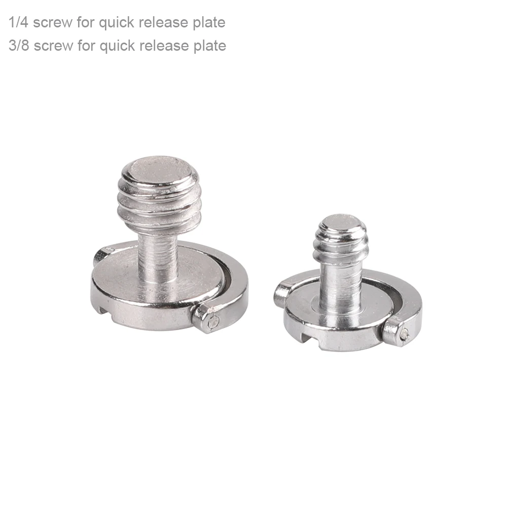 

Photo Studio Accessories 1/4 inch 3/8" D-Ring Camera Quick Release Plate Screwsts