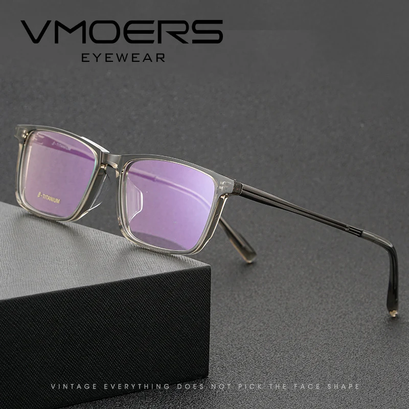 

VMOERS Pure Titanium Prescription Glasses Square Progressive Optical Eyewear Multifocus Men Eyeglasses Fashion Spectacles Myopia